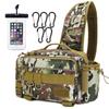 [нда-стиль] Рыболовная сумка, Наплечная сумка, Многофункциональная, Большой вместимости, Сумка для снастей, Беги и стреляй (маскировка)