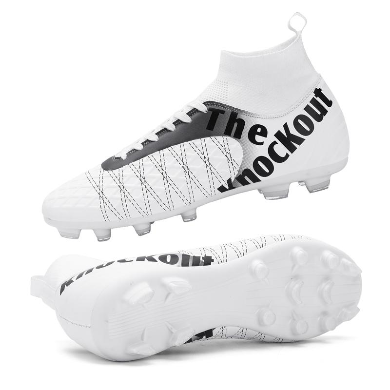 31-48 унисекс футбольные бутсы с длинными ногтями мужские/женские высокоэластичные носки тренировочные художественные детские футбольные бутсы Grassland