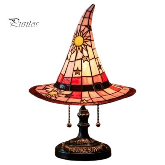 Светодиодный ночник в виде шляпы ведьмы с мягким свечением на батарейках, ручной работы, в форме готической шляпы волшебника, прикроватная лампа, украшение