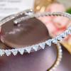 CMM Blingbling треугольный цирконий Регулируемое колье-колье Golen или серебристое женское ювелирное изделие для свадебной вечеринки