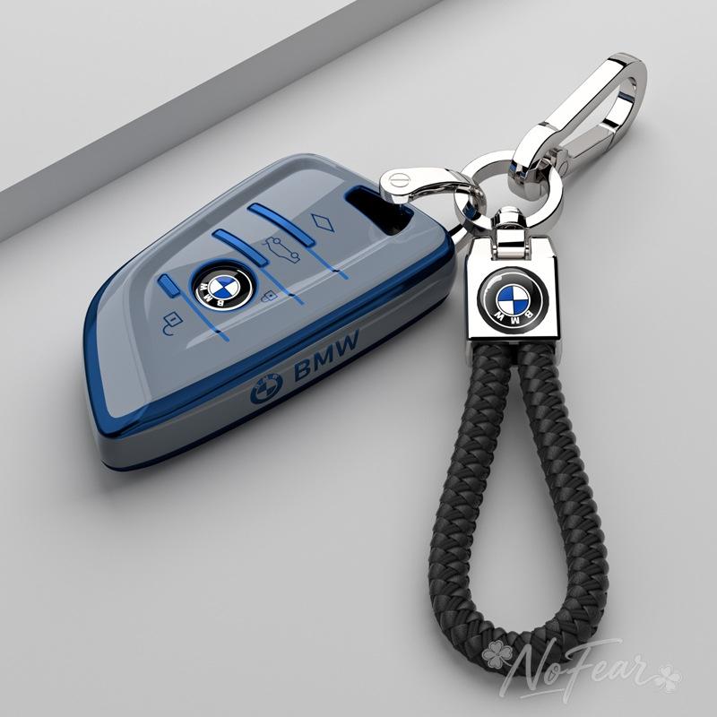 IQJD2 Car Smart Remote Key Case Cover For BMW 530i 550i 320i 1 2 3 4 5 Series 118i 225i M240i F20 F21 F30 F31 F25 F01 F0 Car stickers