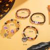Bat Halloween Bracelet Ghost Spider Multilayer Bracelet Elastic Pumpkin Pendant Bracelets  Gifts