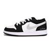 Air Jordan 1 Износостойкие Низкие Винтажные Баскетбольные Кроссовки Мужские Черно-Белые 553558-131(Команда6-)