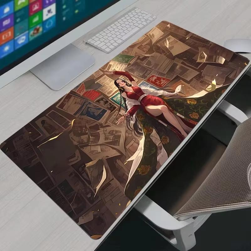 Anime Mouse Pad One Piece Boa·Hancock HD Print Computer Gamer Locking Edge Mousepad XXL Keyboard PC Mice Mats Pad for LOL Csgo