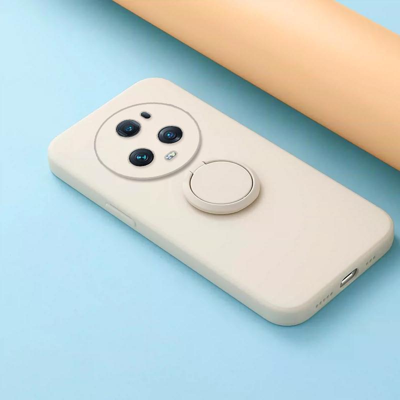Для Huawei Honor Magic 5 Pro кольцо-подставка-держатель сплошной цвет силиконовый чехол для Honor V40Lite V30 V20 Ultra объектив камеры защищает крышку телефона