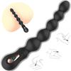 Adult Vibrating Bead Puller for Anal Gradient Design Silicone Vibrator with 7 Vibration Modes for Adult Men Soft Sex Toys