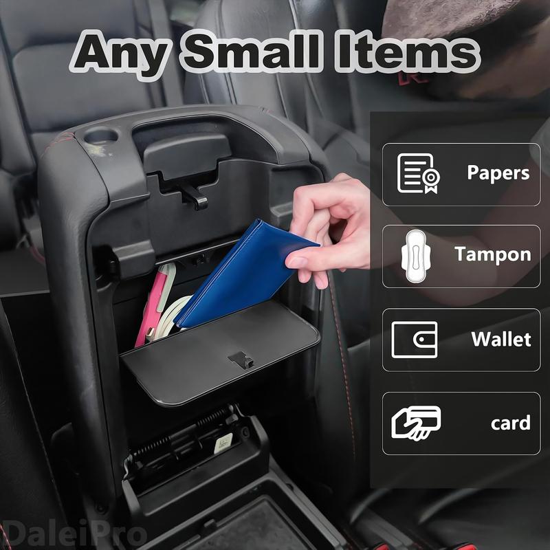 Hidden Storage Box Armrest Storage Intimate Item Tray Organizer Car Accessories For Jeep Wrangler JL/JLU 4XE 2018-2023 2024 2025