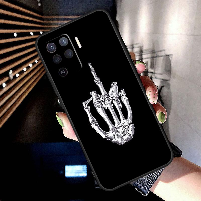 Чехол "Средний палец" для Oppo A74 A54 A94 A80 A60 A40 A18 A38 A58 A78 A98 A96 A76 A16 A15 A17 A57 A77 A5 Pro