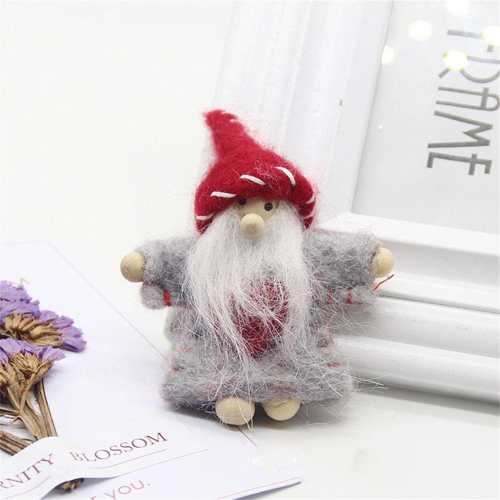 Claus Elf Xmas Tree DIY Handmade Christmas Doll Christmas Decorations Wool Felt Christmas Ornament