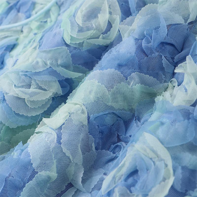 Лето 2025 года, сексуальное квадратное воротничок, 3D-цветок, облегающее, без рукавов, без бретелек, короткое платье, модная женская одежда, мини-платья