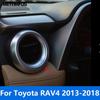 Для Toyota RAV4 RAV 4 2013-2016 2017 2018 Матовая Накладка на Кнопку Переключателя Кондиционера, Декоративная Накладка на Сопло Вентиляционного Отверстия AC, Аксессуары для Интерьера