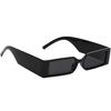 Sheomy Unisex Combo предлагает набор из 4 очков Black Candy MC stan Rectangle Retro Vintage Narrow Sunglasses Women::Мужчины