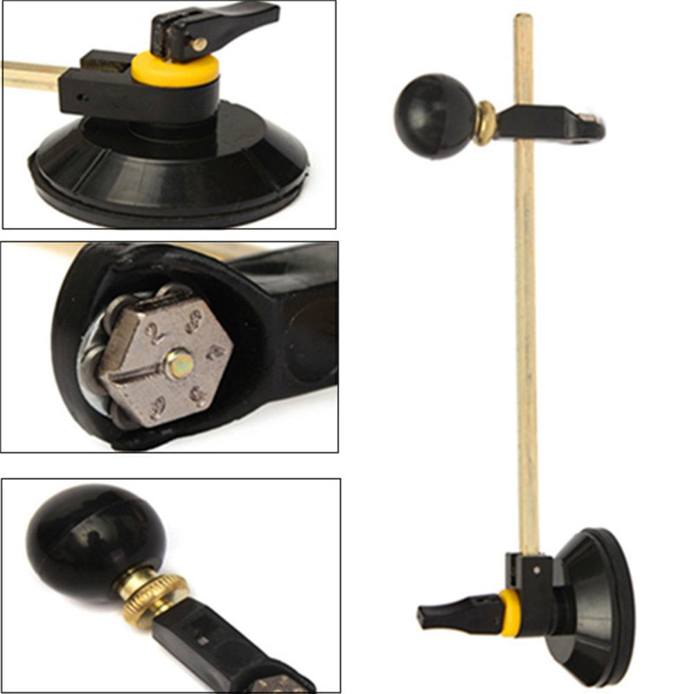 Стеклорез 40 см, 6 колесных компасов, круговая резка с кругом на присоске