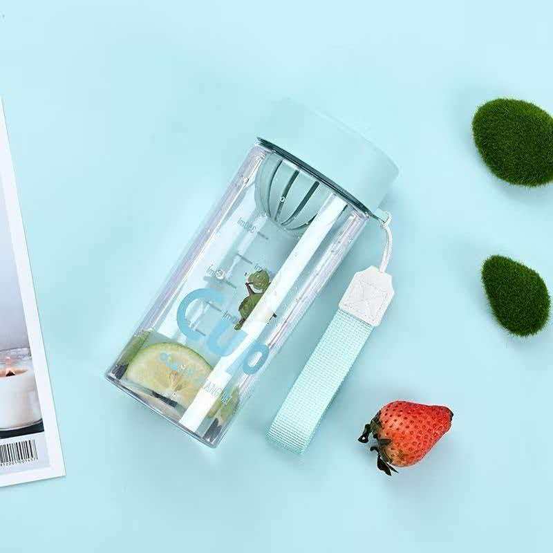Water bottle portable water cup coffee cup summer mini compact cup outdoor office worker high temperature resistant plastic cup
