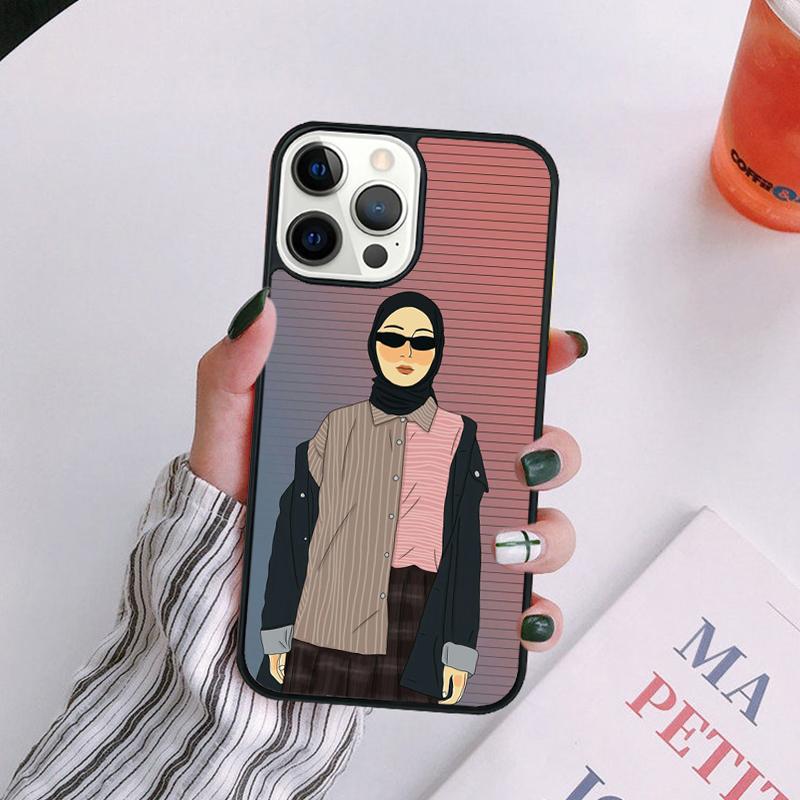 Мусульманский Исламский Арабский Хиджаб Девушка Чехол Для Телефона Для iPhone 17 Air 16Pro Max 15 14 13 12 Plus Max Чехол