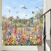 DIY Wall Stickers Colorful Static Adhesive Stickers Fashion Electrostatic Stickers  Window