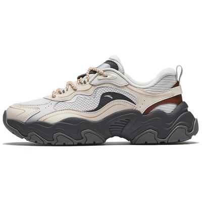 Ткань Meteor Синтетическая кожа 3 Модные тенденции Амортизация Износостойкие Низкие повседневные туфли Женские кроссовки Светло-серо-коричневые 122448856-8