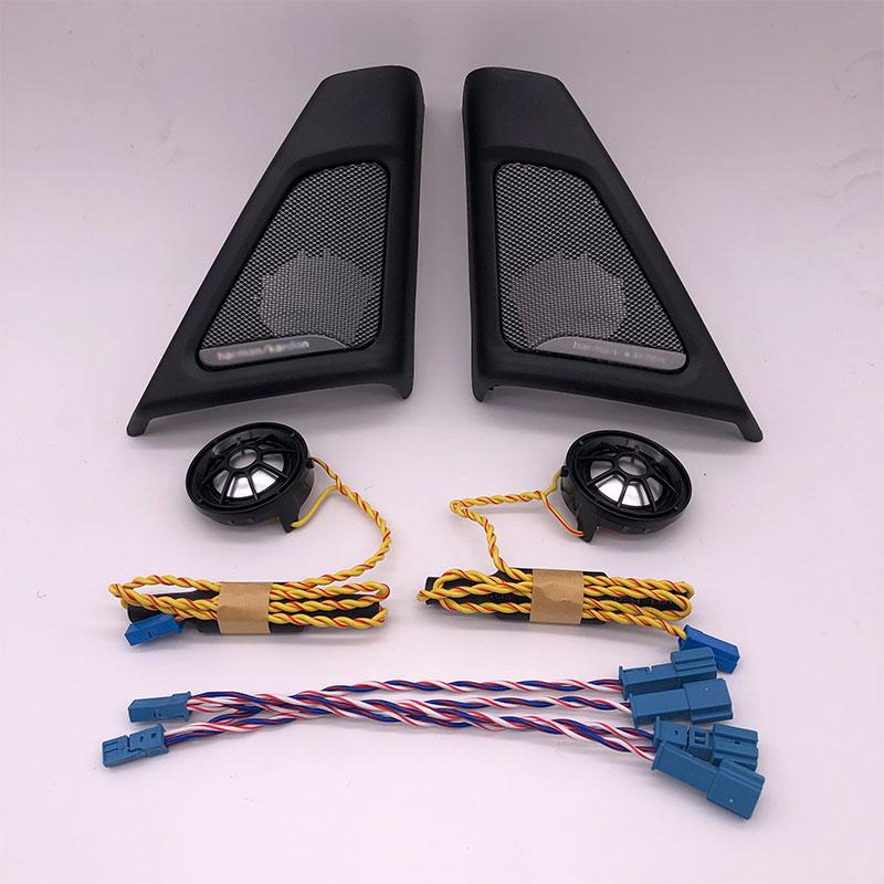 Автомобильный динамик передней двери для BMW F10 F11 5 серии, аудио труба, твитер, крышка, головка, тройной рожок, украшение в рамке, оригинальная модель