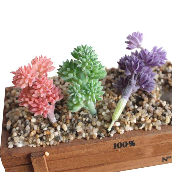 1Pc Artificial Succulent Plant Fake Mini DIY Craft Home Office Hotel Decoration
