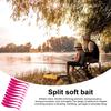 10 шт. 7,5 см Мягкая приманка Двойные раздвоенные хвосты Реалистичная Гибкая Длинная Цветная Пресноводная Морская вода Универсальная Искусственная Рыболовная приманка Свимбейт