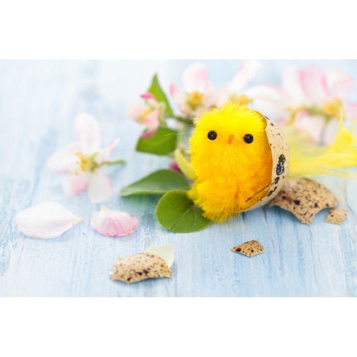 MégaCréa DIY - Poussins en chenille de soie 2,5 cm 12 pièces