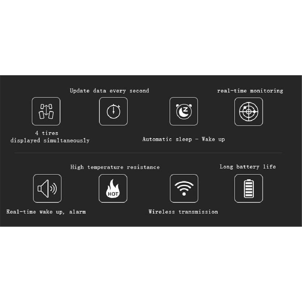 Автомобильная система контроля давления в шинах TPMS с USB и 4 внешними датчиками для Android автомобильного DVD