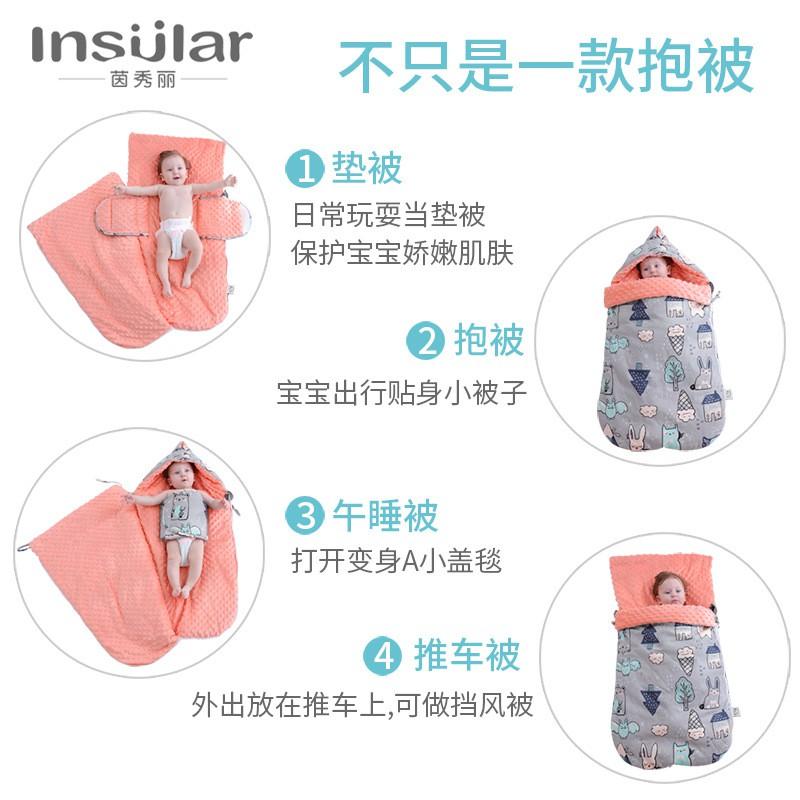 Cotton Baby Sleep Sack With Fleece Lining Warm Anti-startle Swaddle Newborns 0-12 Months Fall Winter Use