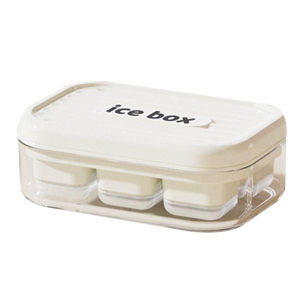 С контейнером для хранения Форма для льда Быстрозамороженный производитель Контейнер для льда Пищевой Летний Поддон для кубиков льда Кухня