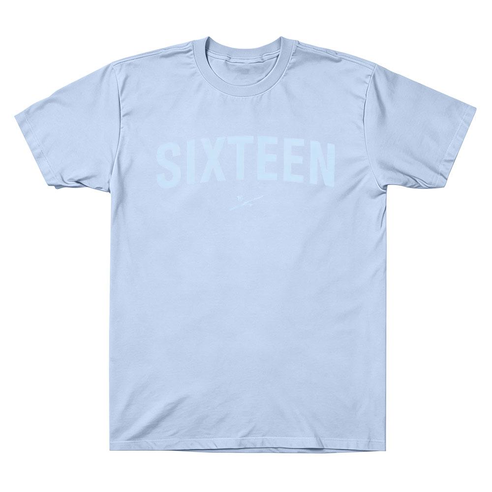 SIXTEEN TEE Merch T Shirts Simple Letter Print Tshirt Fashion Casual Cotton Short Sleeve O Neck Tops