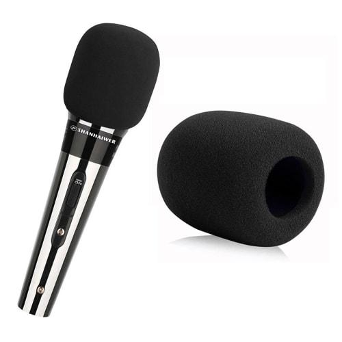 MIA-MOON Dynamic Microphone Windscreen, Microphone Sponge, Microphone Windshield, Set of 5, Available In Two Colors