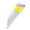 7PCS Extended Ball End Hex Key L Wrench Set Professional Repairing Kit Hand Tool