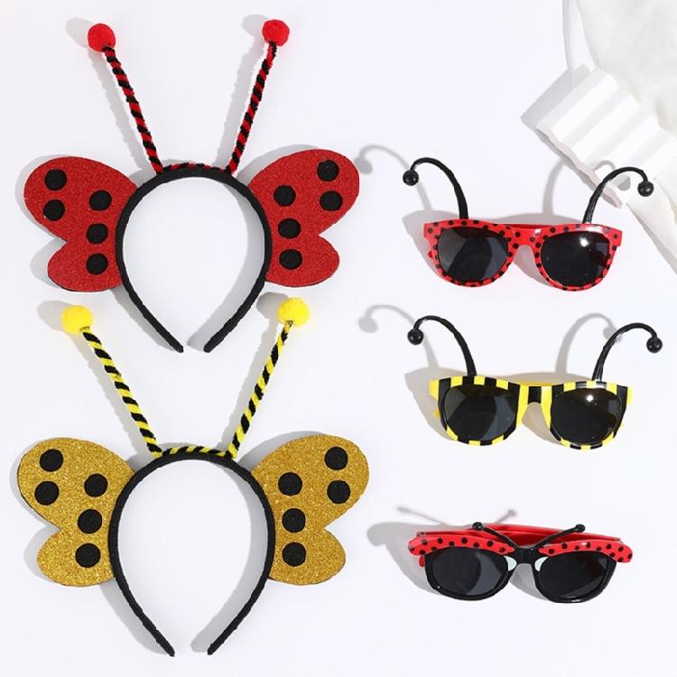 2Pieces Bumble Bees Costume Kit for Kids Adult Honeybee Costume Honeybee Headband for Halloween Cosplay Party Props