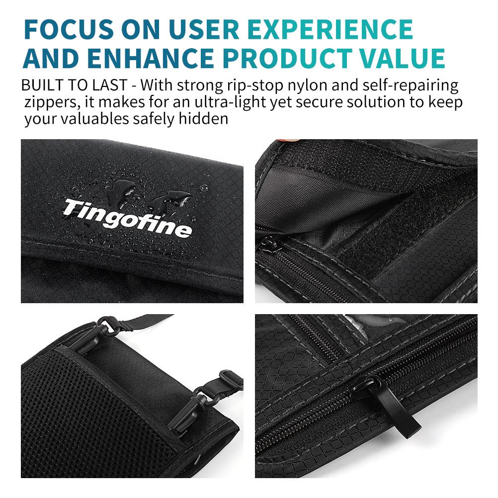 Tianxiu RFID Passport & ID Neck Pouch - Waterproof Nylon Holder