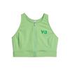 SS22 Zipper Letter Vest Women Tops Green HG6140