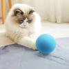 Игрушка для кошек «щебечущий мячик» Пушистые плюшевые мячики со звуком Интерактивные шарики из помпонов Игрушка-кикер для котят с кошачьей мятой для домашних кошек
