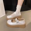2025 Британский стиль Мэри Джейн женские туфли небольшой подъем небольшой кожаные туфли женские платформа jk одинарные туфли лоферы высокие каблуки