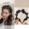 Bowknot Headbands Korean Hair Hoop Hair Bands for Women Sweet Girls Solid Color Headband Hair Accessories Headwear