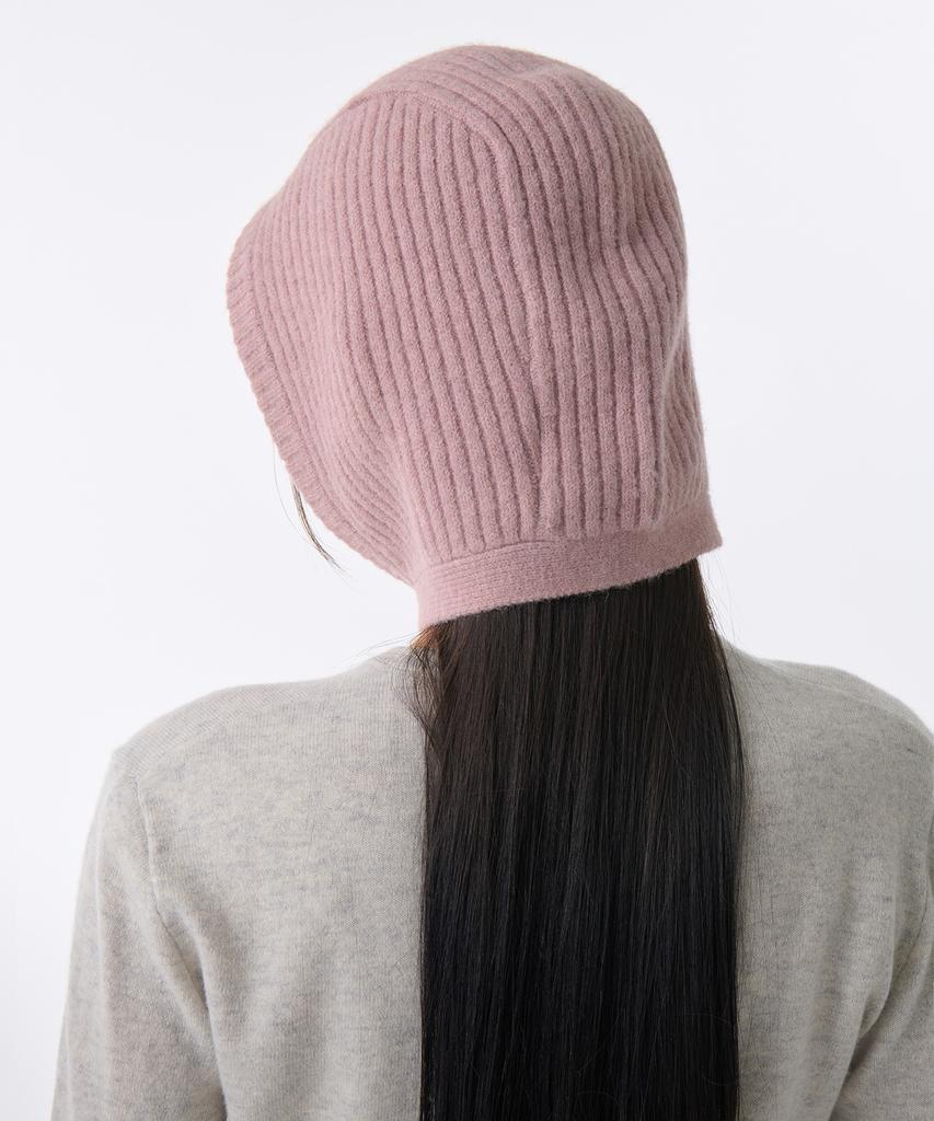 MUSINSA СТАНДАРТ ДЛЯ ЖЕНЩИН Женская вязаная шапка-шлем с завязками [Розовый]
