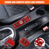 Real Soft Carbon Fiber Car Gear Shift Panel Door Lock Button Switch Frame Trim Sticker For SEAT Leon MK2 Altea 2005-2012