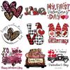 Patches For Clothes Happy Valentine'S Day Patches A-Level Washable New Design T-Shirt Jeans Stickers Heat Transfer Flower Patch