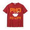 Pho Fo Life Смешной дизайн вьетнамского супа Фо Футболки для мальчиков Хлопковые топы Футболки с принтом Однотонные