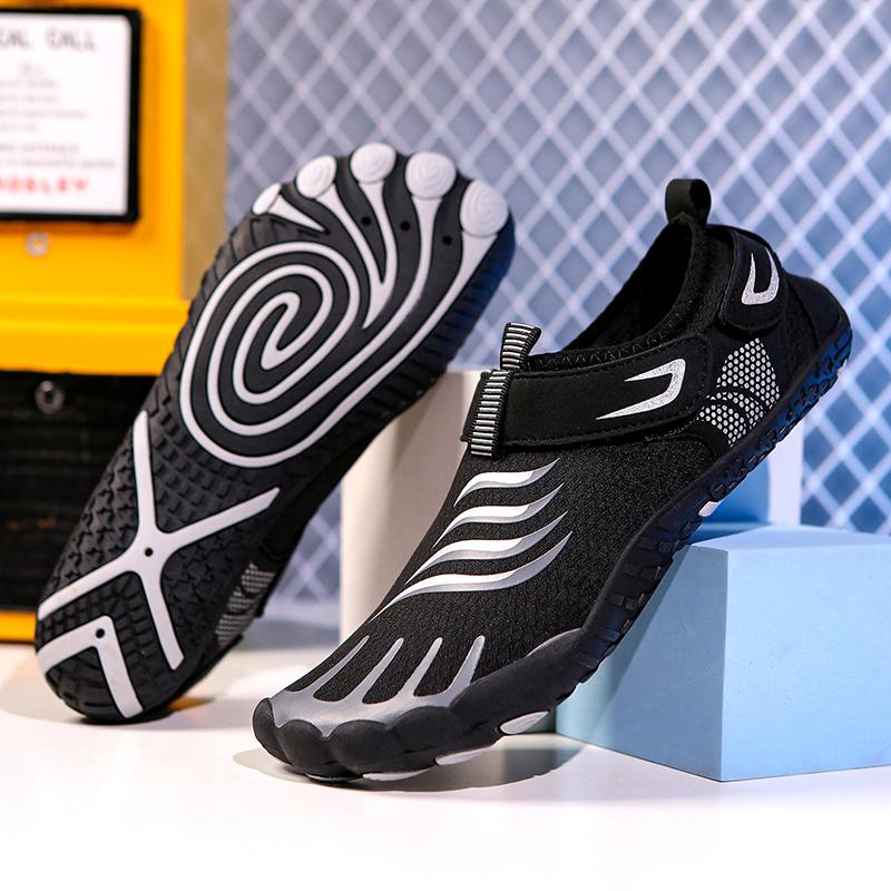 Unisex Barefoot Water Shoes Men Five Fingers Aqua Shoes Women Drainage Beach Sports Swim Sandals Quick Dry Diving Hiking Wading Sneakers Fitness Shoes
