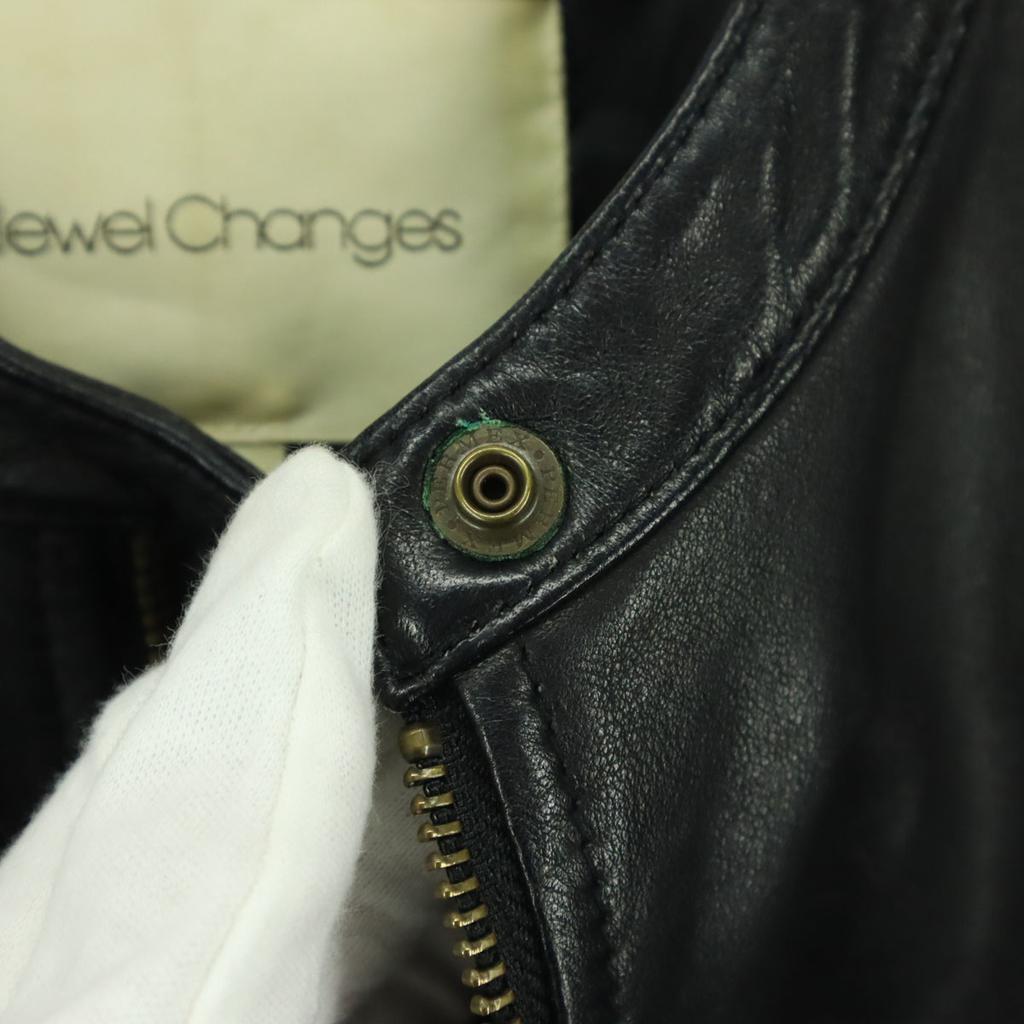 Jewel Changes Long sleeve leather Single riders jacket 38 Sheep leather Women Used