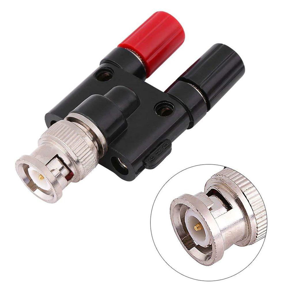 2 шт. BNC Female на двойной разъем типа «банан», соединительный разъем RF Coax Splitter для антенн HF-радио