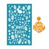 Silk Screen Stencils for Clay Easter Rabbit Silkscreen Print for DIY Printing On Clay and Earrings Jewelry Clay Decor