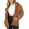 Women'S Tops Supply Fashion Casual Hooded Fleece Zipper Cardigan Sweater