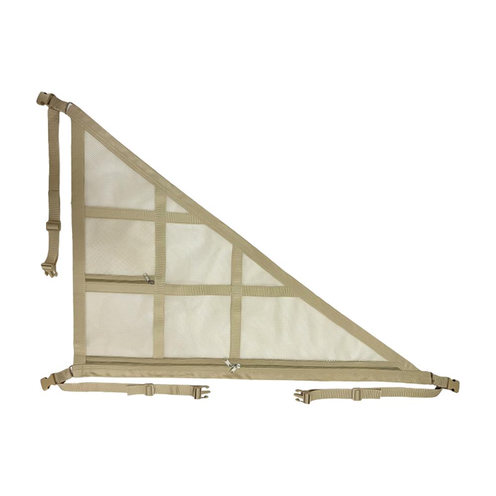 Car Roof Storage Net with Triangular Pouch Design Car Ceiling Organization Mesh for Extended Storage Automotive Accessories