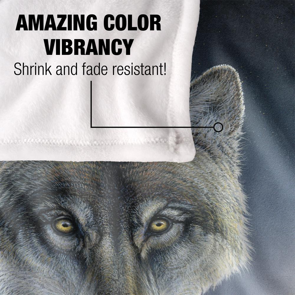 Wild Wings Midnight Wolves 2 Silky Supersoft Blanket