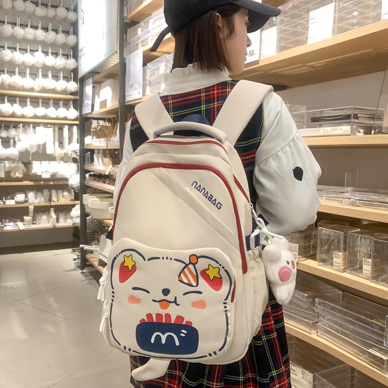 Сумка для учащихся средней школы Kitty, рюкзак большой емкости, легкий повседневный рюкзак для девочек