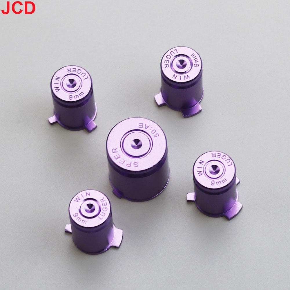 JCD 1Set For Xbox 360 Controller Buttons Aluminium Alloy Metal ABXY Bullet Button Cap Gamepad Replacement Accessories